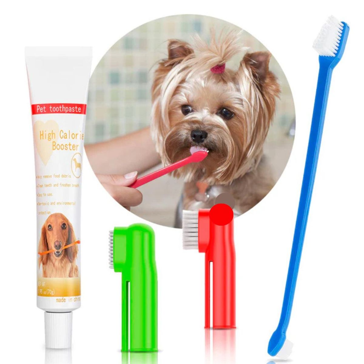 GENERICO - Combo de Limpieza DENTAL para Mascotas