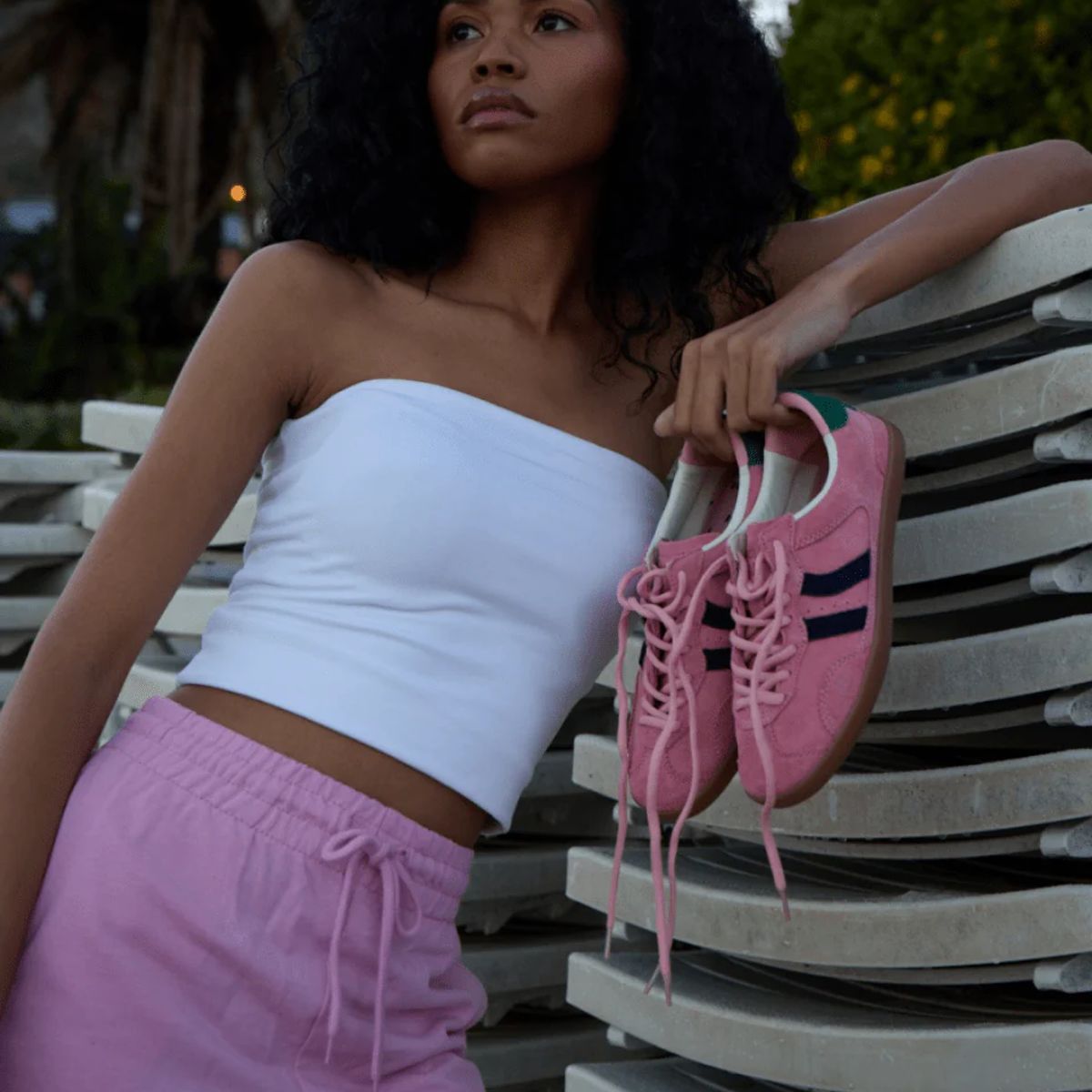 COOLWAY - Zapatillas Urbanas CoolWay de mujer Kizuna color Rosa