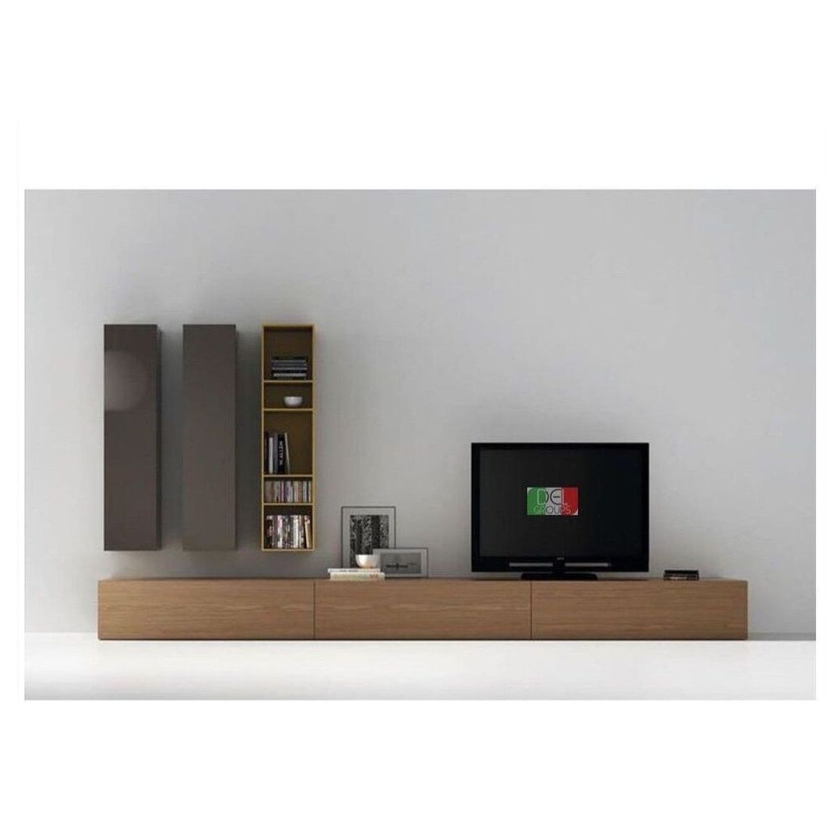 TU MESITA - Centro de Entretenimiento Aries Módulos Flotantes PlomoEspresso