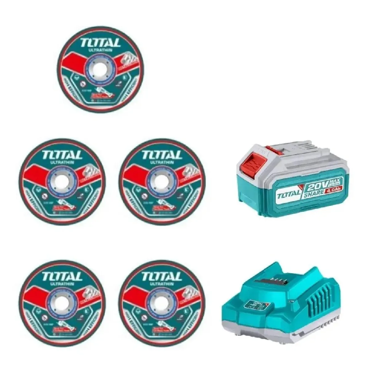 Total Tools - AMOLADORA ESMERIL INALÁMBRICA  TAGLI261521