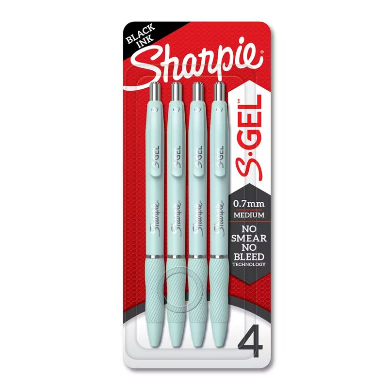 SHARPIE - Bolígrafo Sharpie Sgel Blister x4 Turquesa Pastel