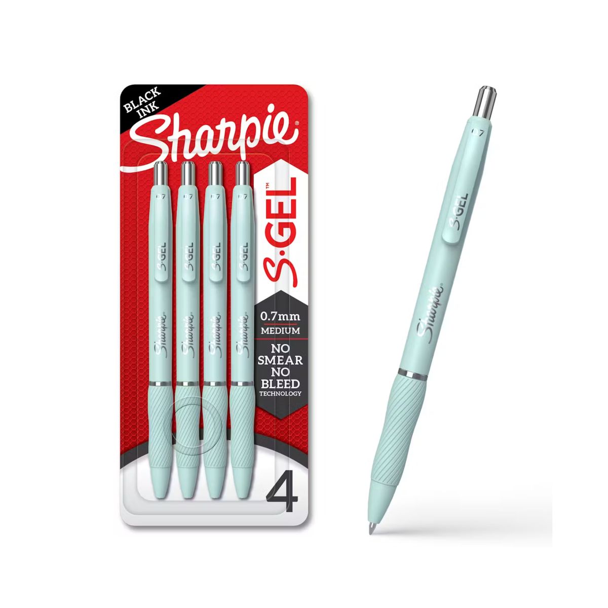 SHARPIE - Bolígrafo Sharpie Sgel Blister x4 Turquesa Pastel