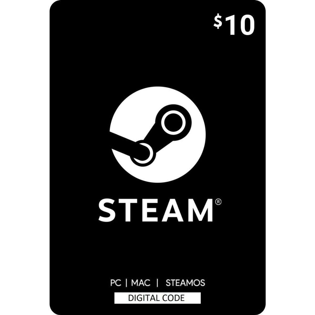 STEAM - Código Steam 10 USD - Steam Wallet Gift Card Digital