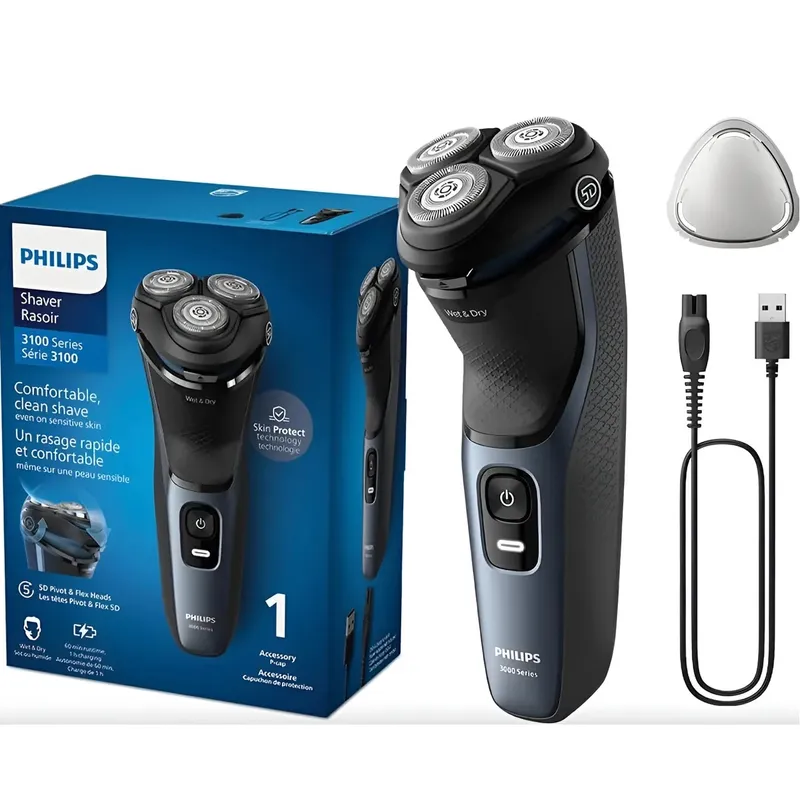 PHILIPS - Afeitadora Philips 5d Skin Protect + Patillero Y Carga 1 Hr