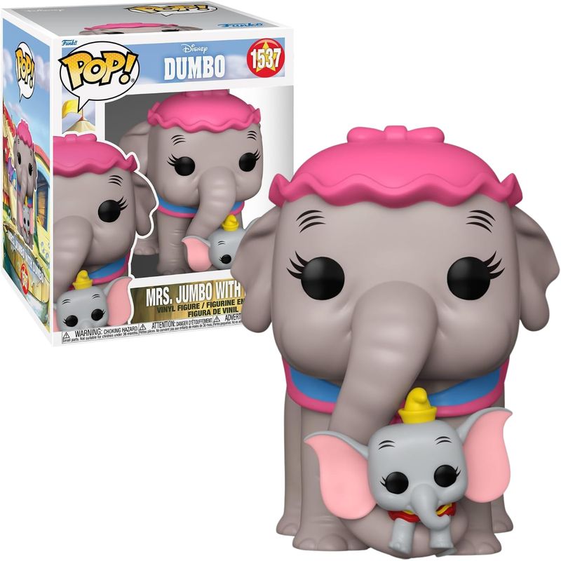 FUNKO - Funko Pop Mrs Jumbo y Dumbo - Sra Jumbo con Dumbo Disney