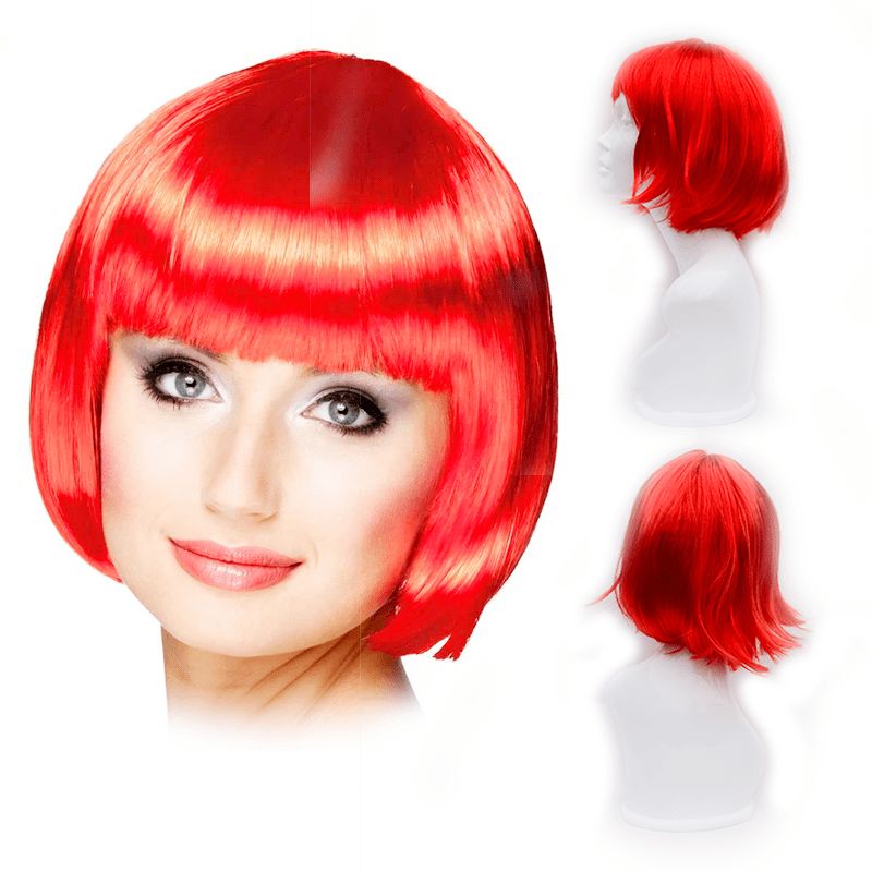 GENERICO - Peluca ARTIFICIAL Corta Lacia Rojo 10551