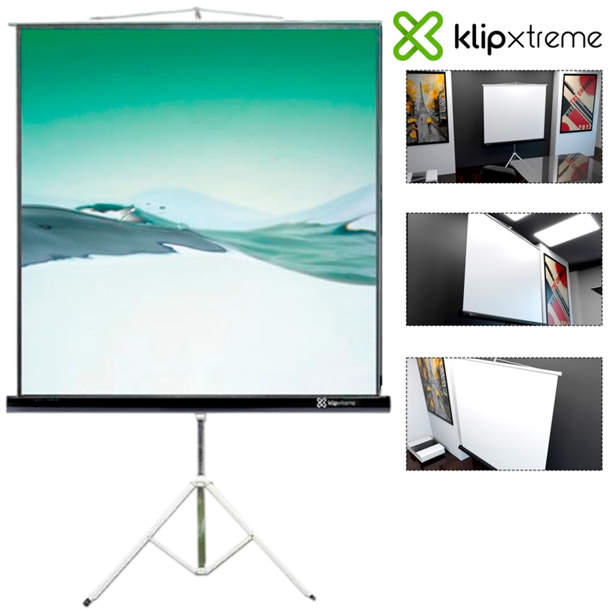 KLIP XTREME - Pantalla Proyector Klip Xtreme 86″ KPS-102B Trípode Plegable
