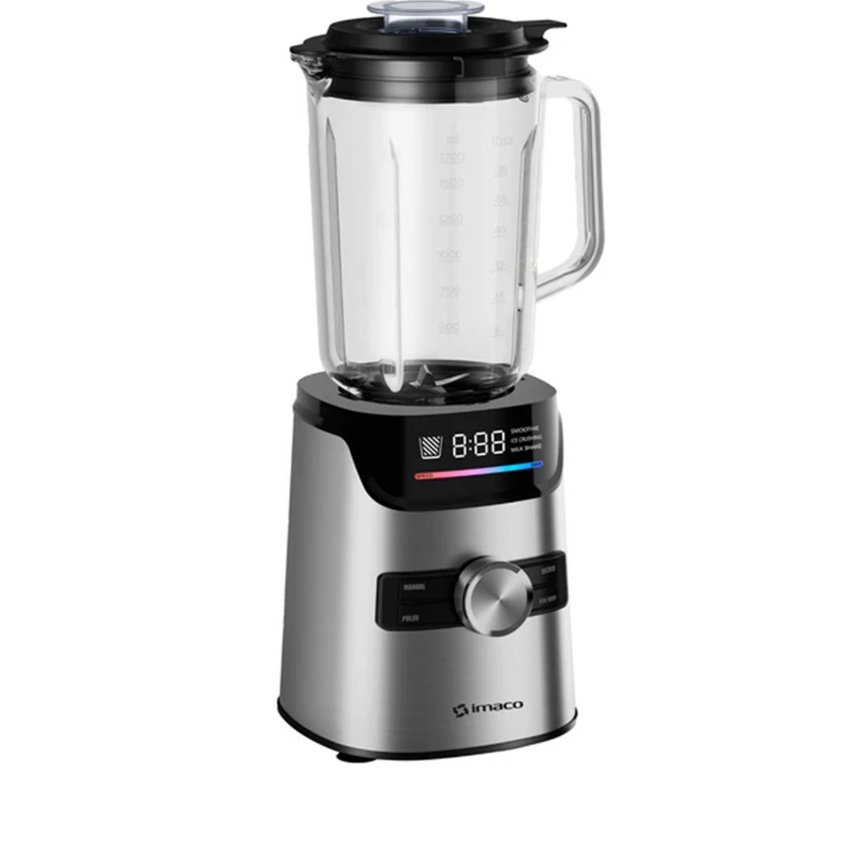 IMACO - Licuadora 1.7 L Panel LED Acero Inoxidable BLS1418 Imaco