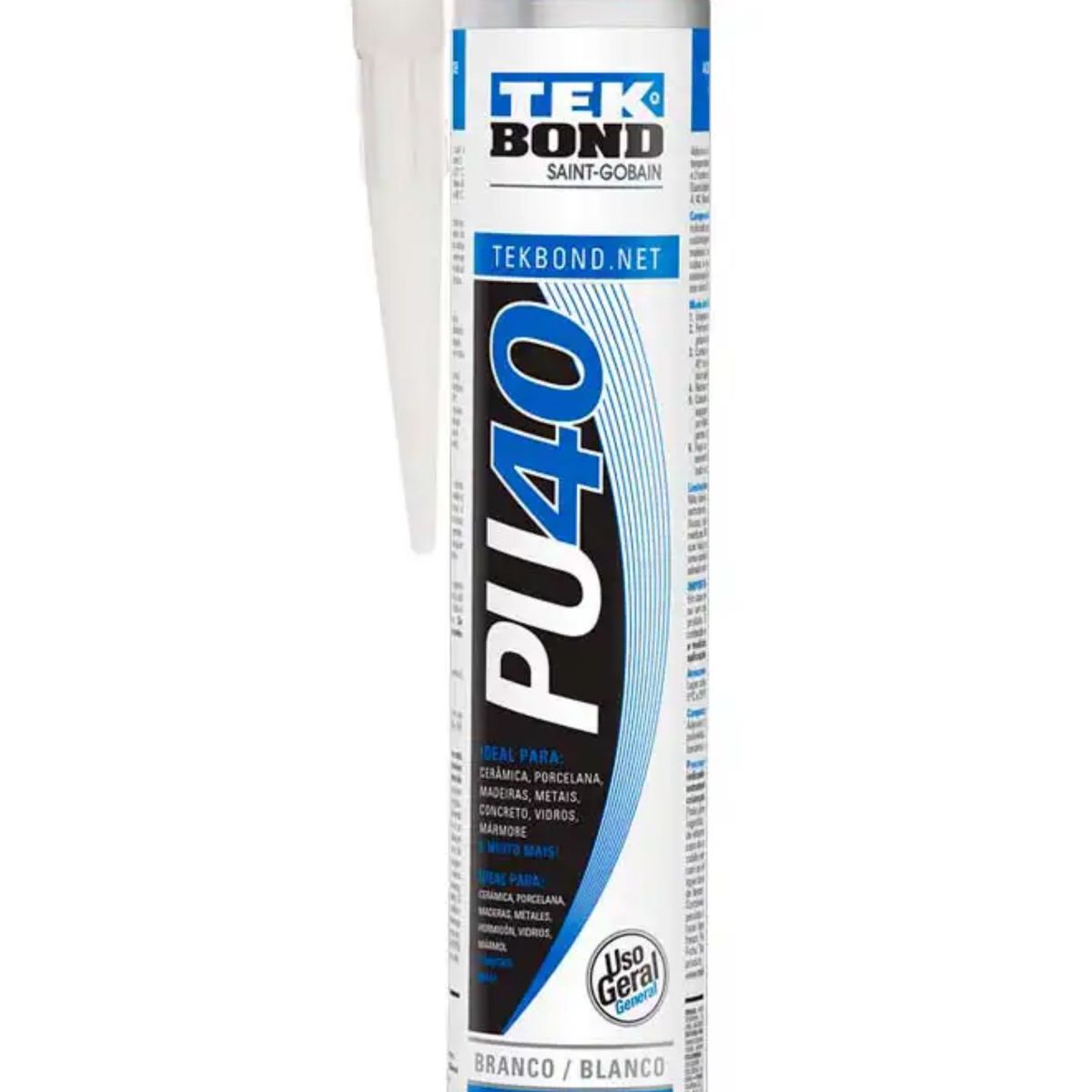 TEKBOND - ADHESIVO POLIURETANO PU40 USO GENERAL TEKBOND BLANCO X 310ML