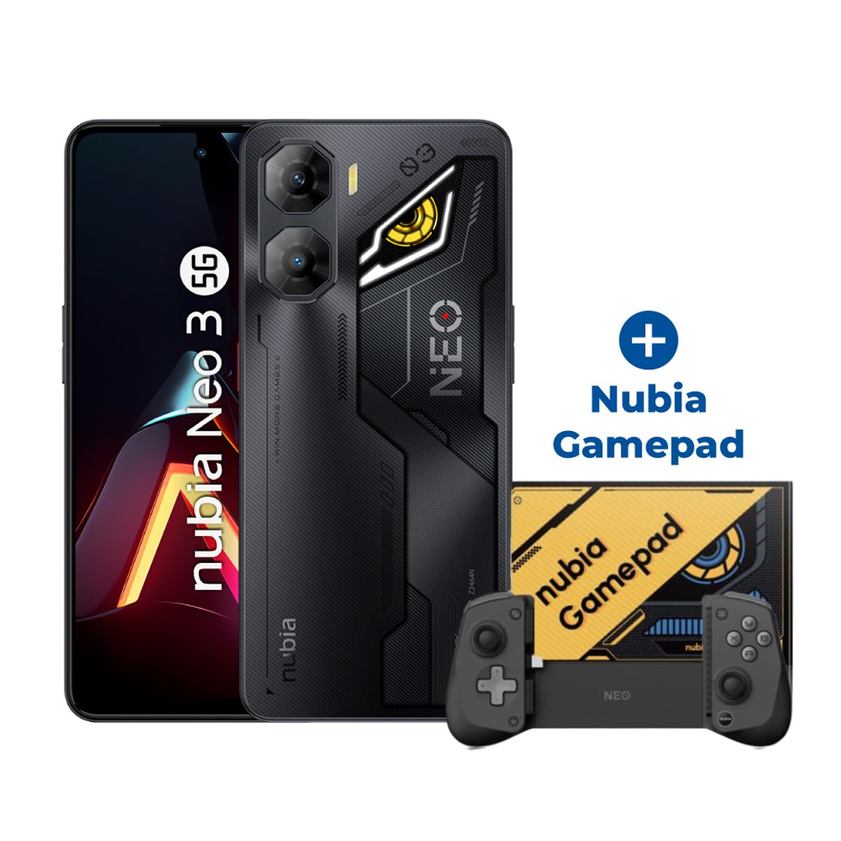 ZTE - Celular Zte Nubia Neo 3 5g 8gb + 256gb Negro + GAMEPAD