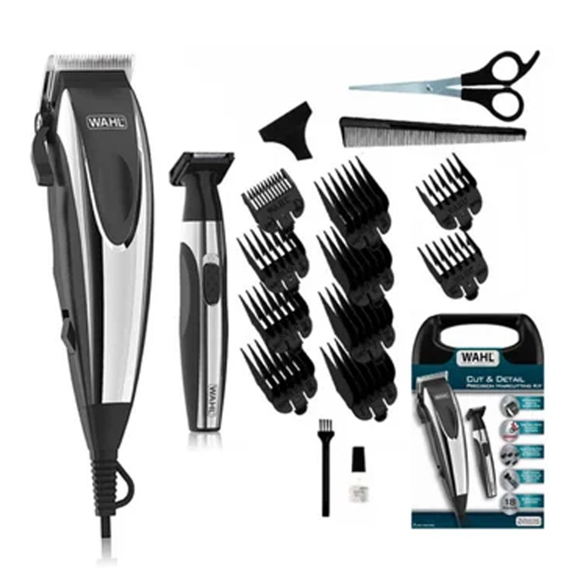 WAHL - Maquina Wahl PROFESIONAL Cut Detail18 Piezas Barbero