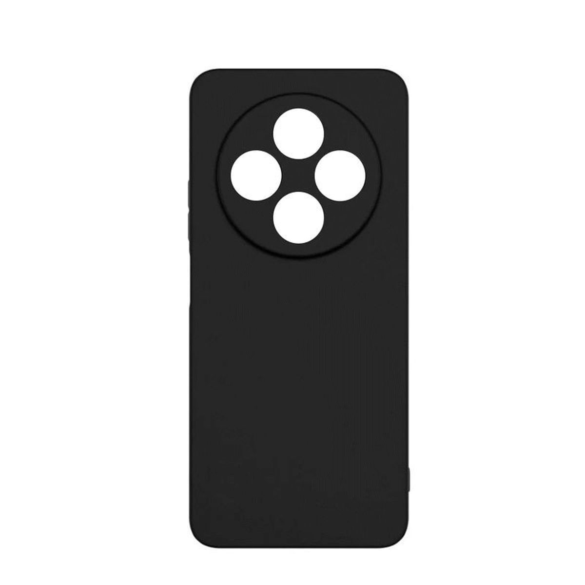 GENERICO - Case Silicona Para Redmi 14C  Negro + Mica de Vidrio