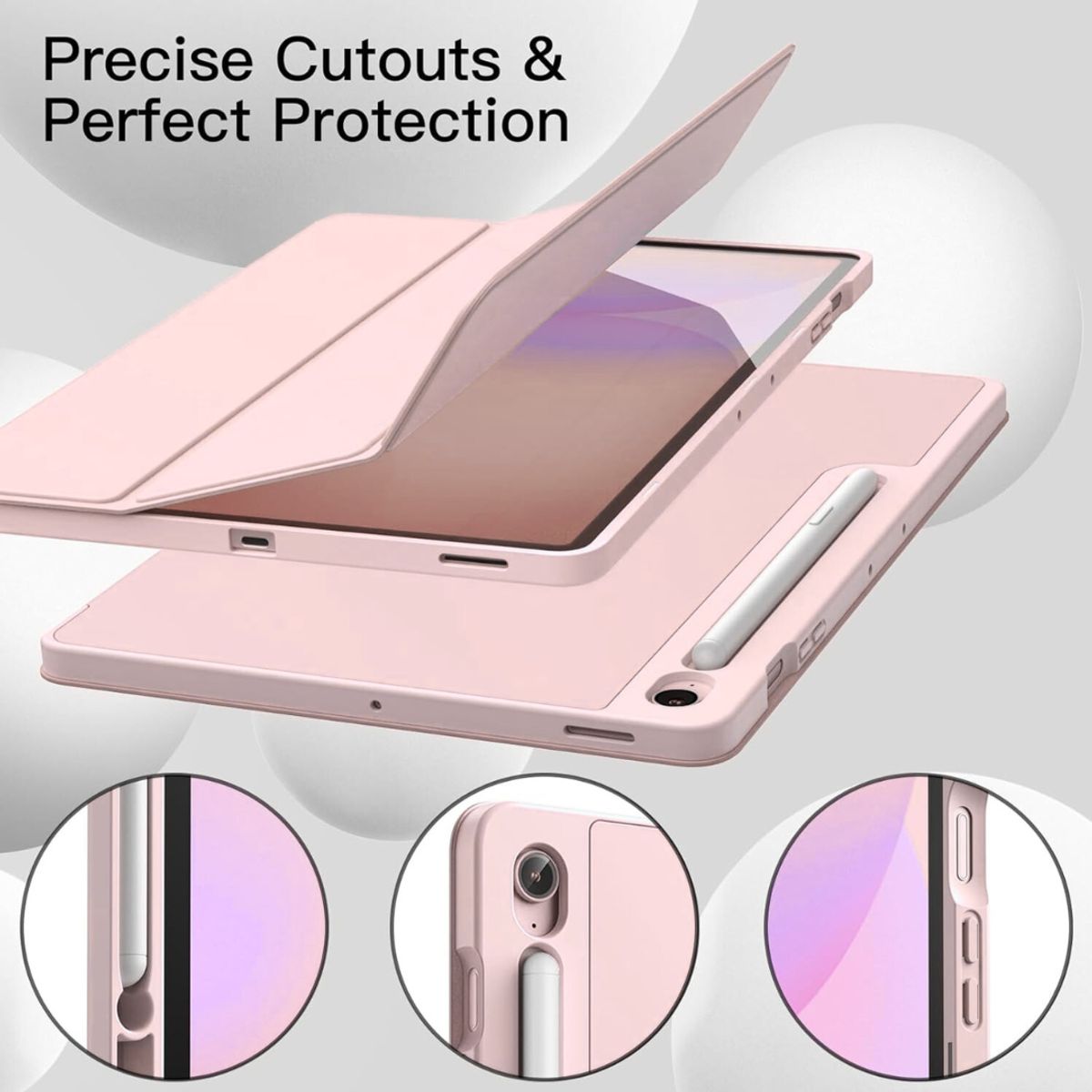 GENERICO - Funda Smart Case Portapencil Para Samsung S10 FE PLUS 13.1 " - ROSADO