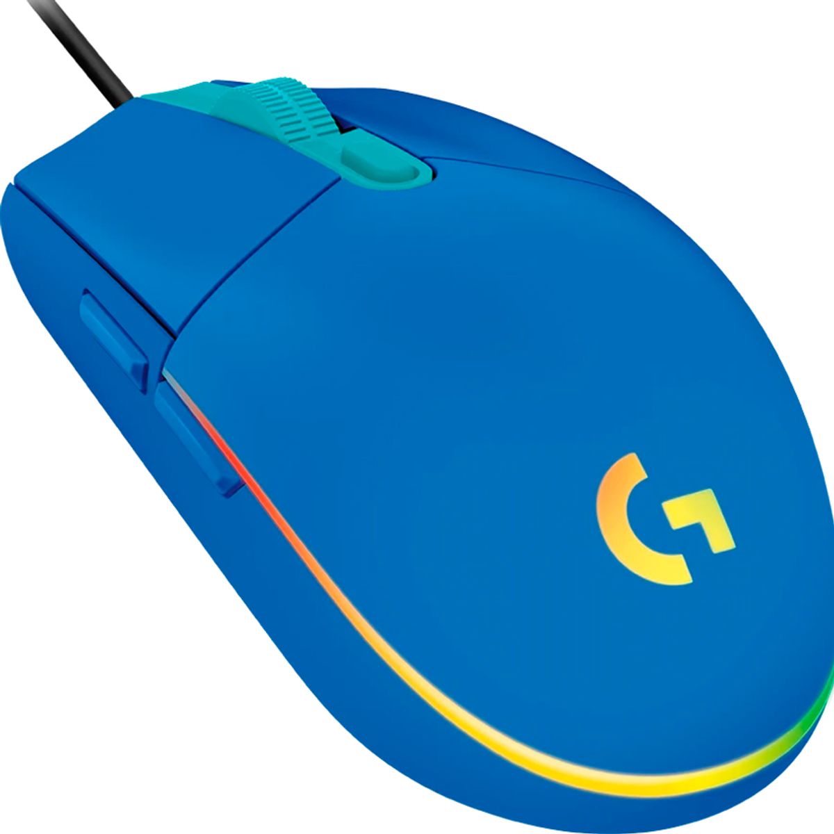 LOGITECH - Mouse Gamer Logitech G203 LIGHTSYNC RGB 8000 DPI 6 Botones USB Azul