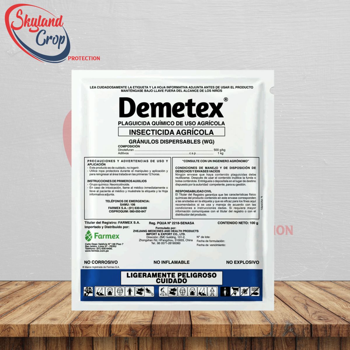 GENERICO - DEMETEX 100G  INSECTICIDA  AGRÍCOLA
