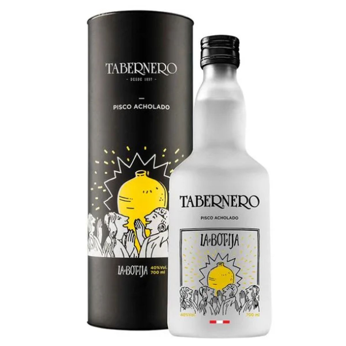 GENERICO - PISCO TABERNERO BOTIJA ACHOLADO TUBULAR 700ML