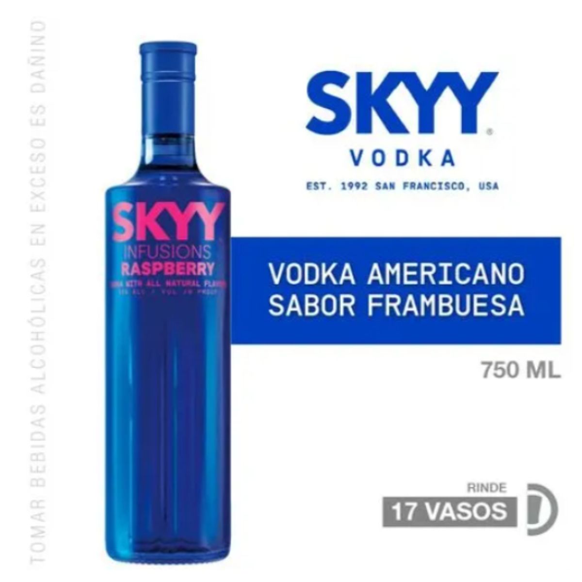 GENERICO - VODKA SKYY RASPBERRY 750 ML