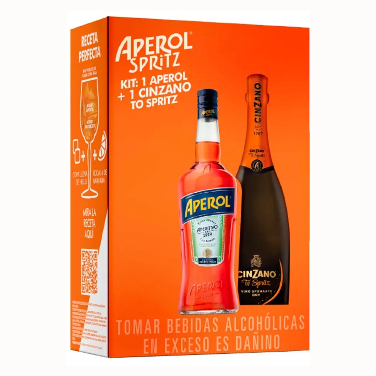 APEROL - PACK APEROL 750 ML + ESPUMANTE CINZANO PRO SPRITZ 750 ML