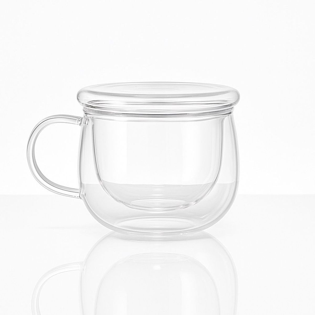 GENERICO - Taza de Vidrio con Infusor y Tapa 300 ml – Borosilicato