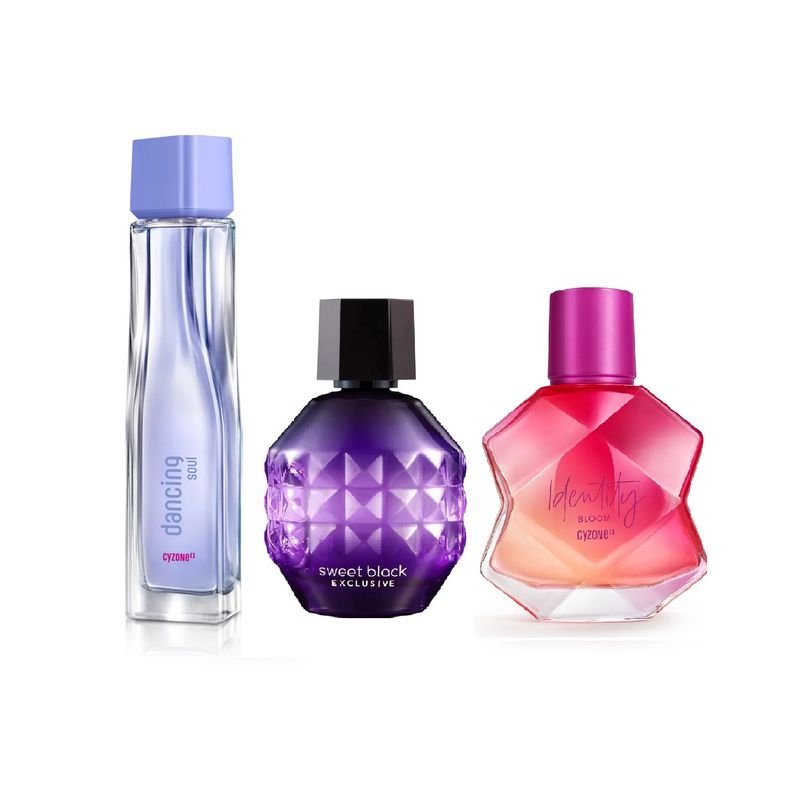 CYZONE - Perfume Dancing Soul + Identity Bloom + Sweet Black exclusiv