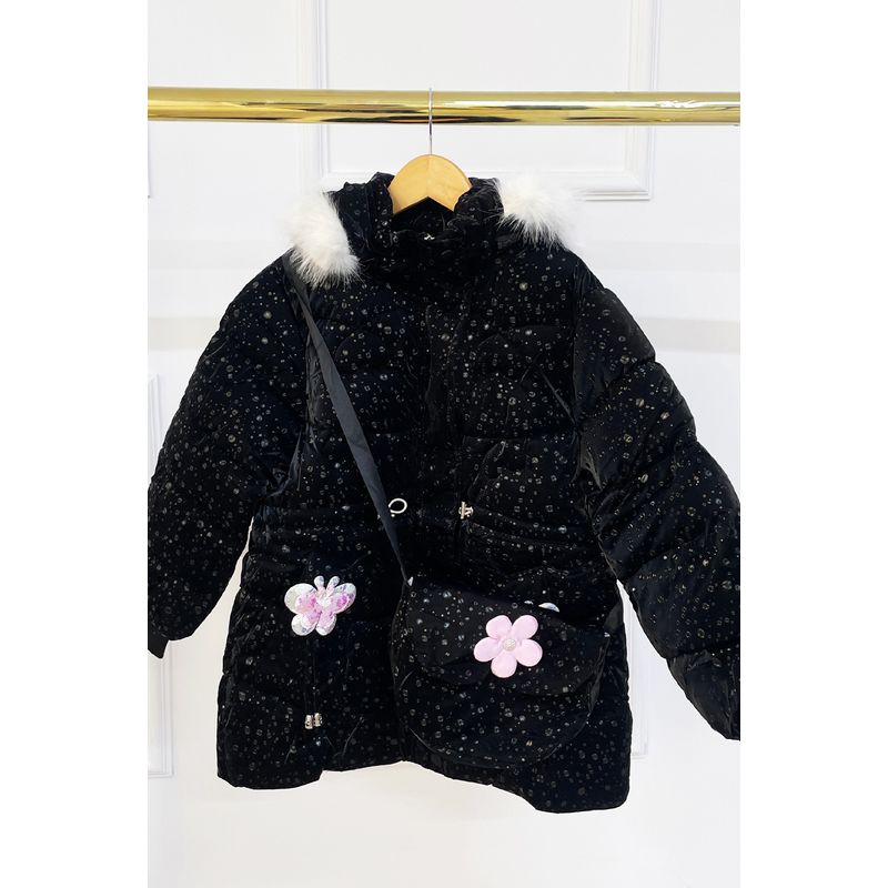 KIDS MASHMELO - Chaqueta estampado Burbujas para niña capucha peluche Kids Mashmelo