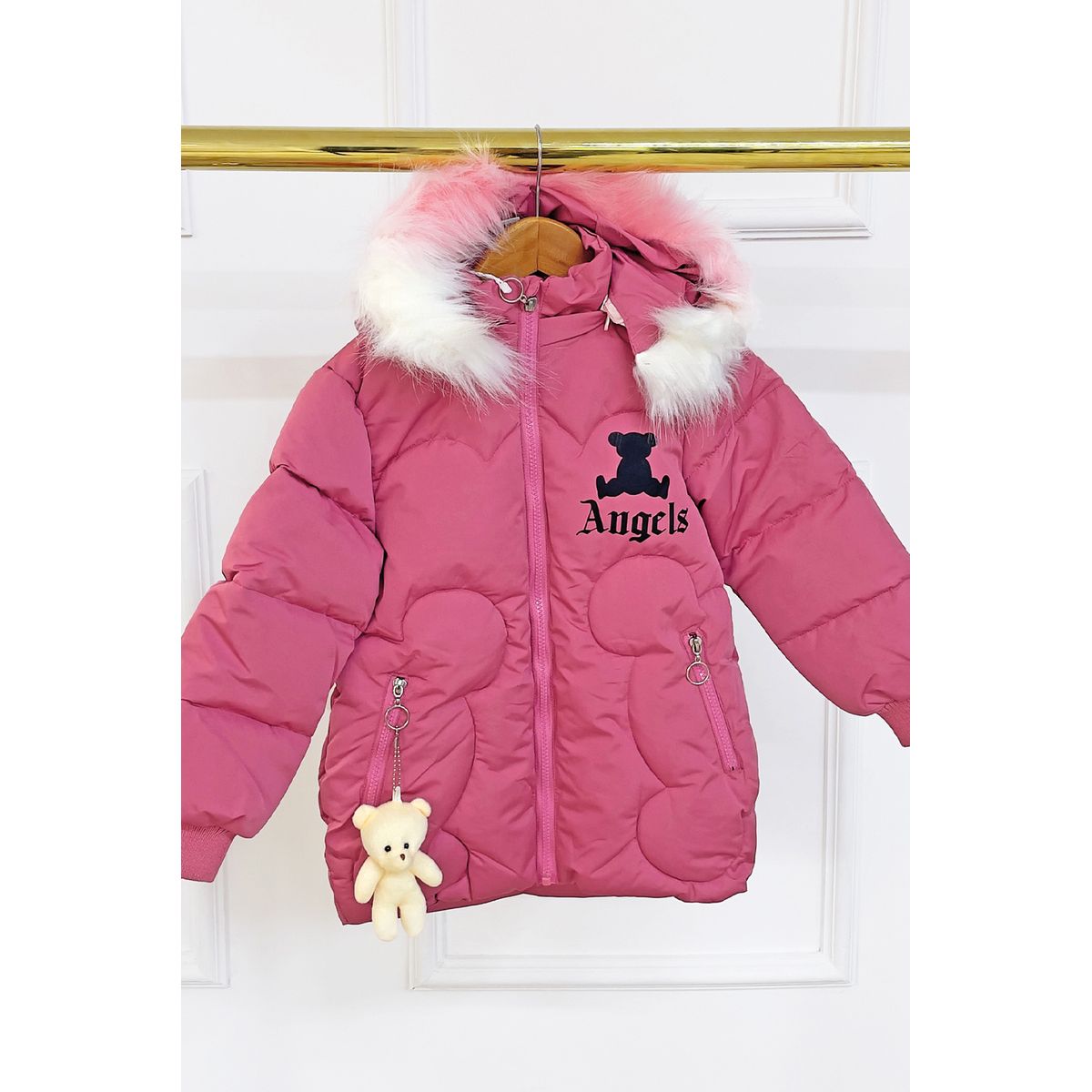 KIDS MASHMELO - Chaqueta estampado Osito para niña capucha peluche Kids Mashmelo