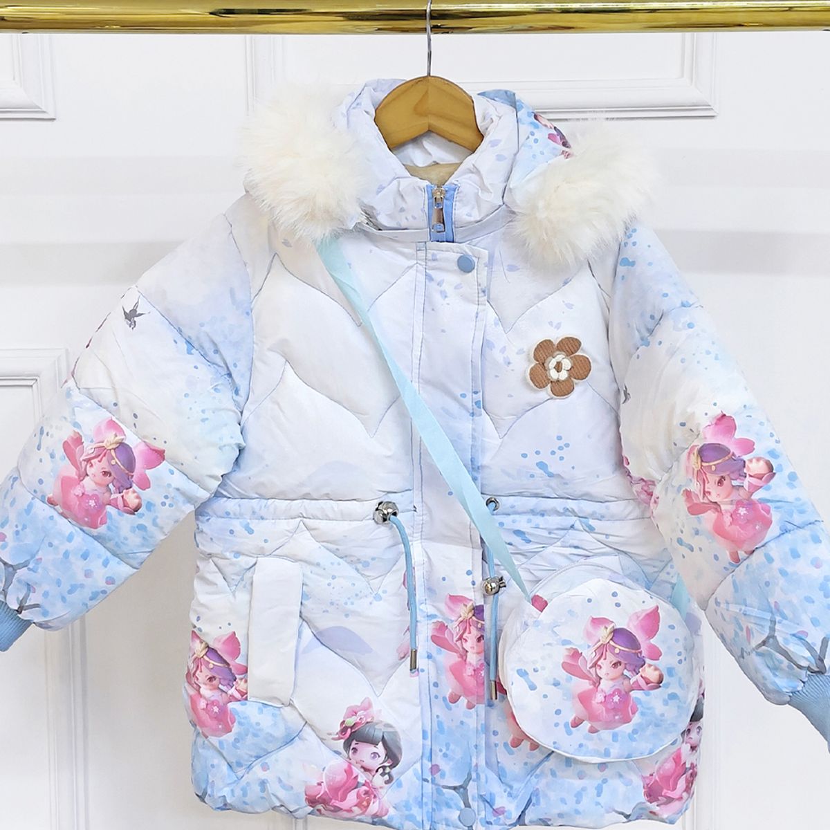 KIDS MASHMELO - Chaqueta estampado Princesa para niña capucha peluche Kids Mashmelo