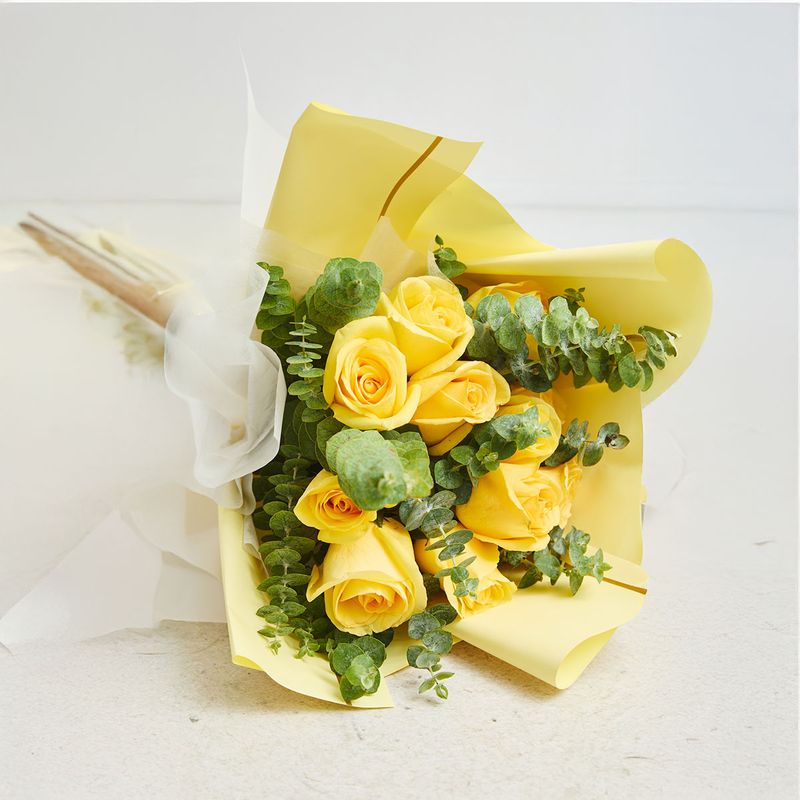 GENERICO - Ramo 12 Rosas Amarillas- Florelima Atelier