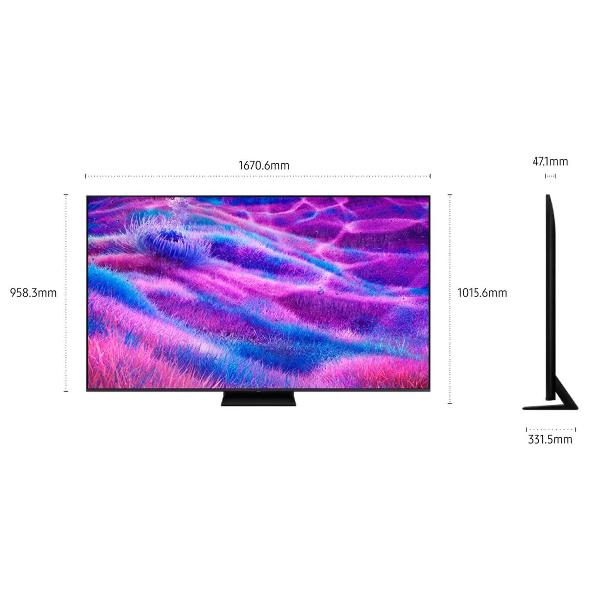 SAMSUNG - Televisor Samsung 75 Neo QLED 4K UHD Vision AI Smart TV QN80F- Nuevo 2025