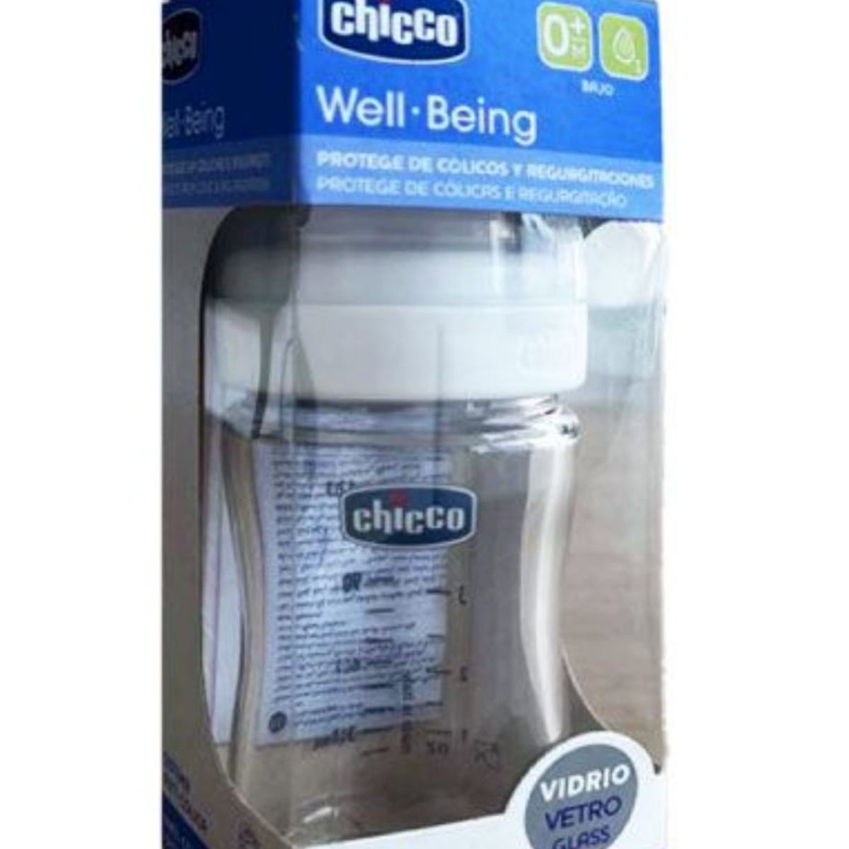 CHICCO - BIBERON CHICCO PIREX PEQUEÑO  15OML BLANCO WELL- BEING