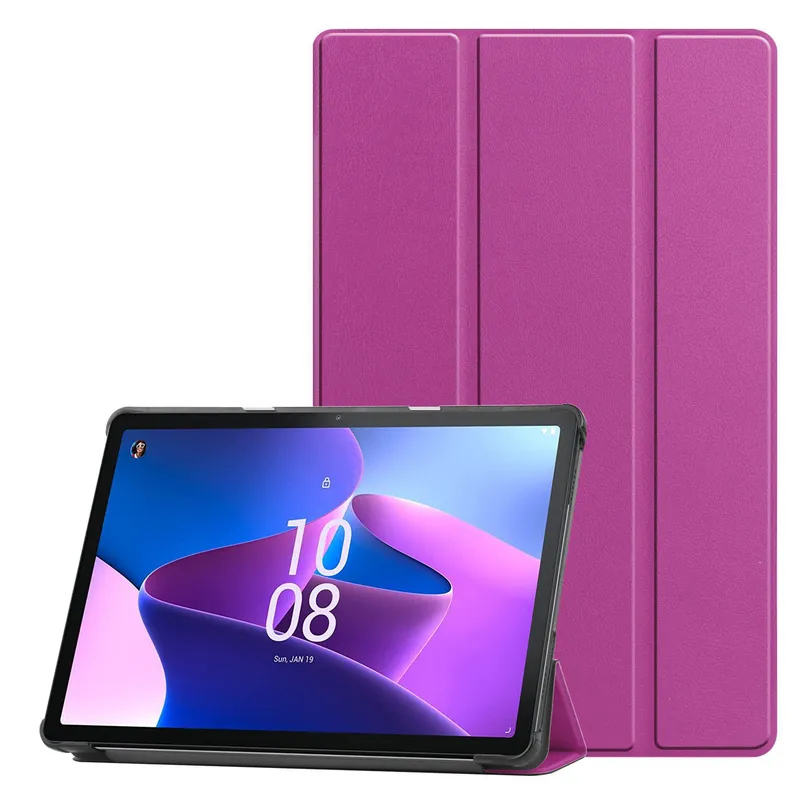 LENOVO - Tablet Lenovo Pad 2024 8GB+128GB WiFi Morado y Funda protectora Morado