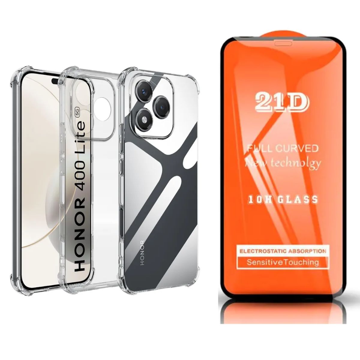 CASE - CASE TRANSPARENTE HONOR 400 LITE 360 + MICA VIDRIO
