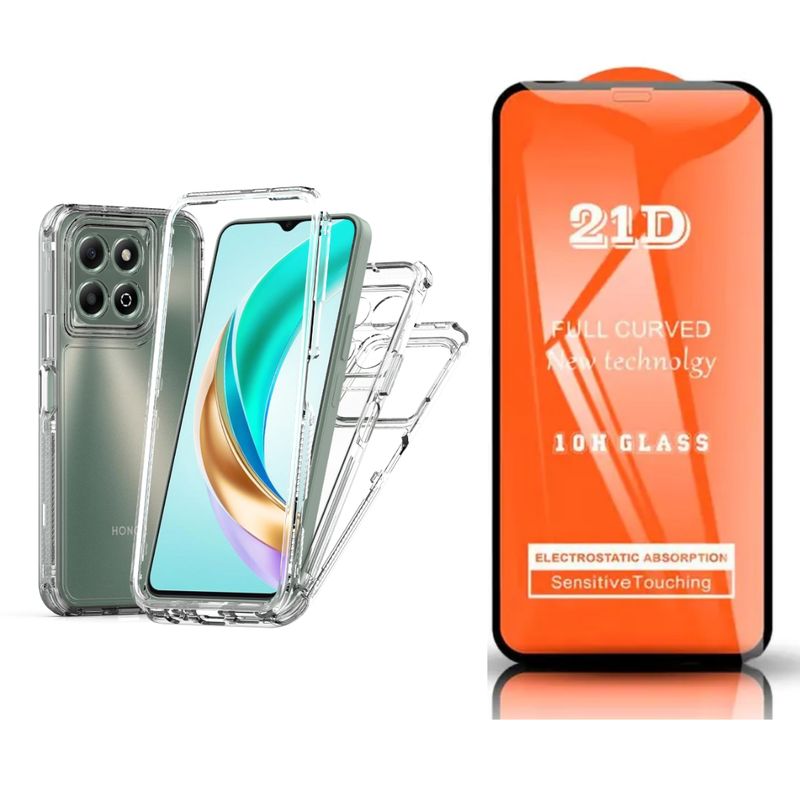 CASE - CASE 360 TRANSPARENTE X6B + MICA VIDRIO