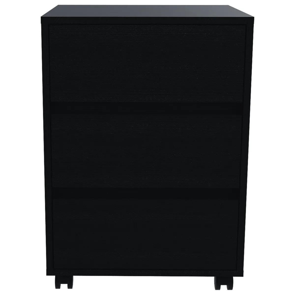 FMFURNITURE - Archivador Con Ruedas Fm-007N Negro