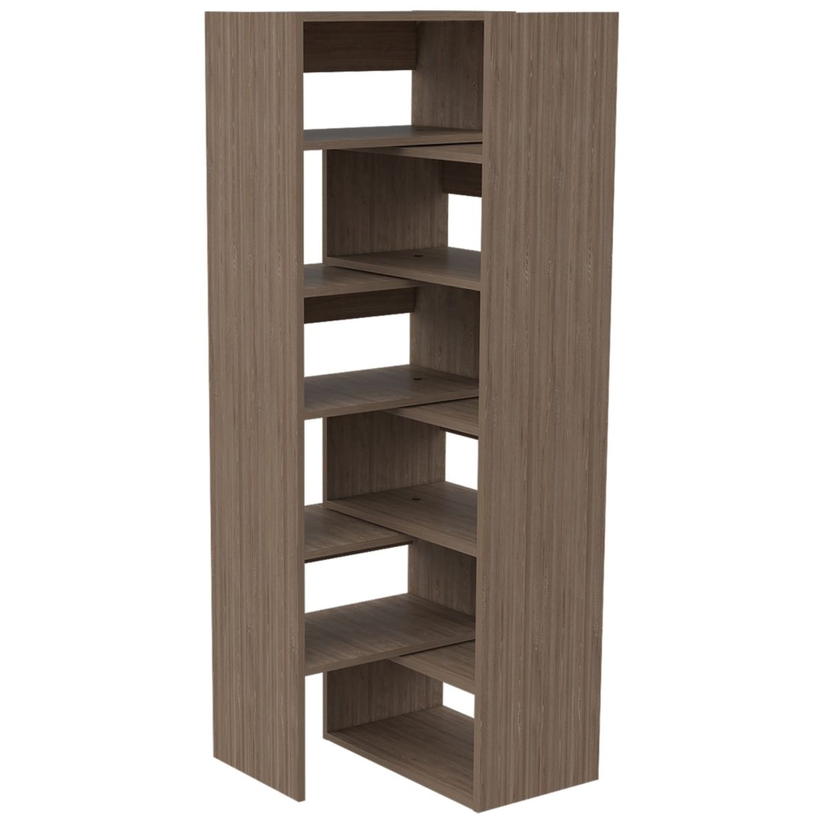 FMFURNITURE - Biblioteca Dualforma 11 Repisas Fm-010C Café Claro