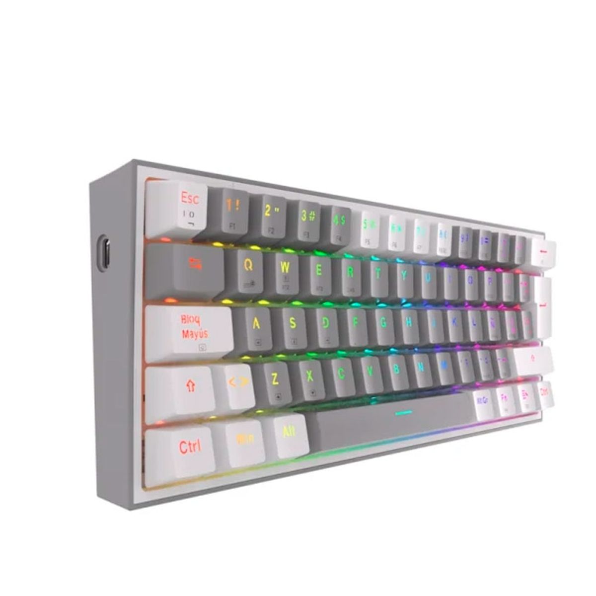 REDRAGON - Teclado Mecánico Gamer Redragon FIZZ PRO 60% RGB Wireless Español