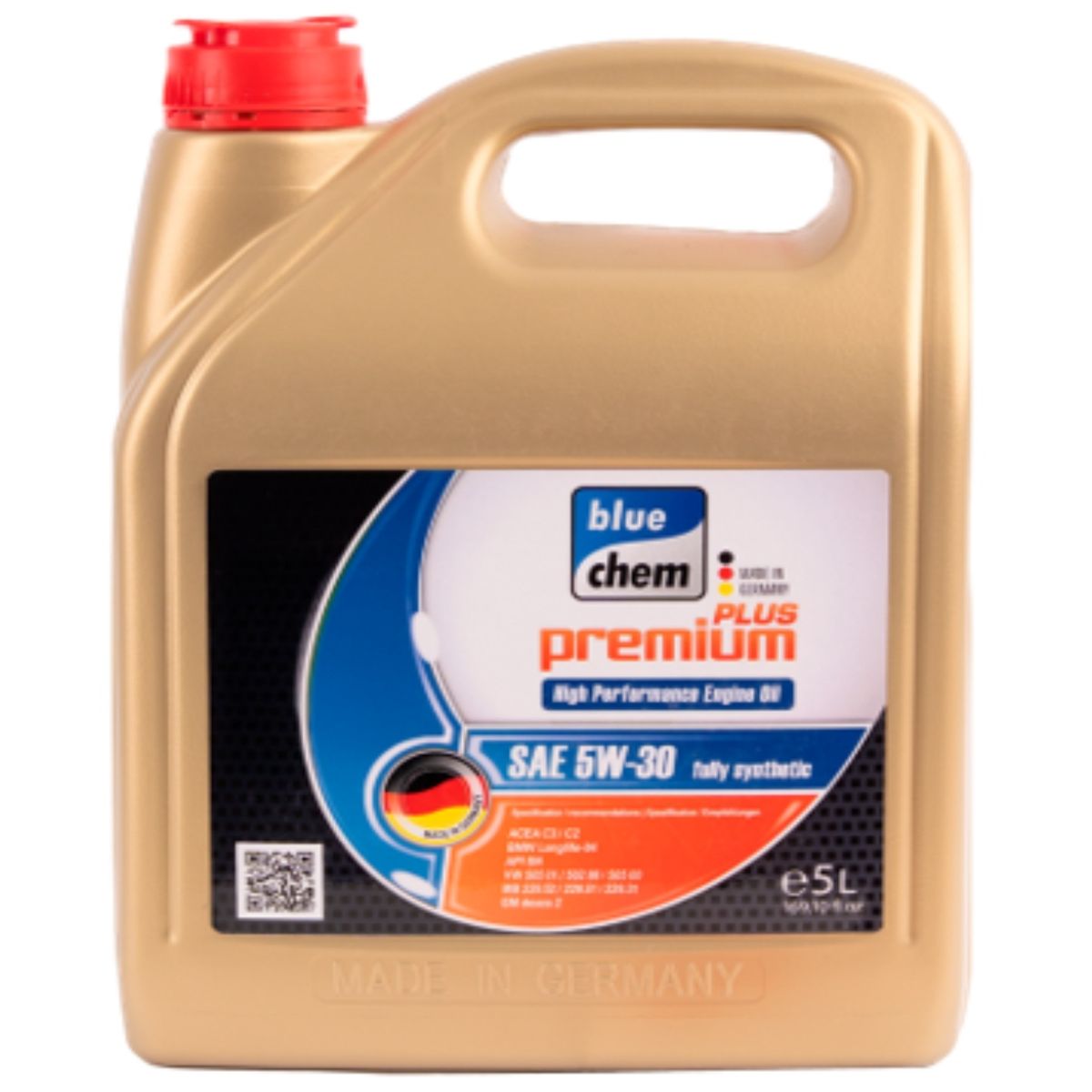 GENERICO - Aceite de motor sintético Bluechem 5W-30 de 5 litros