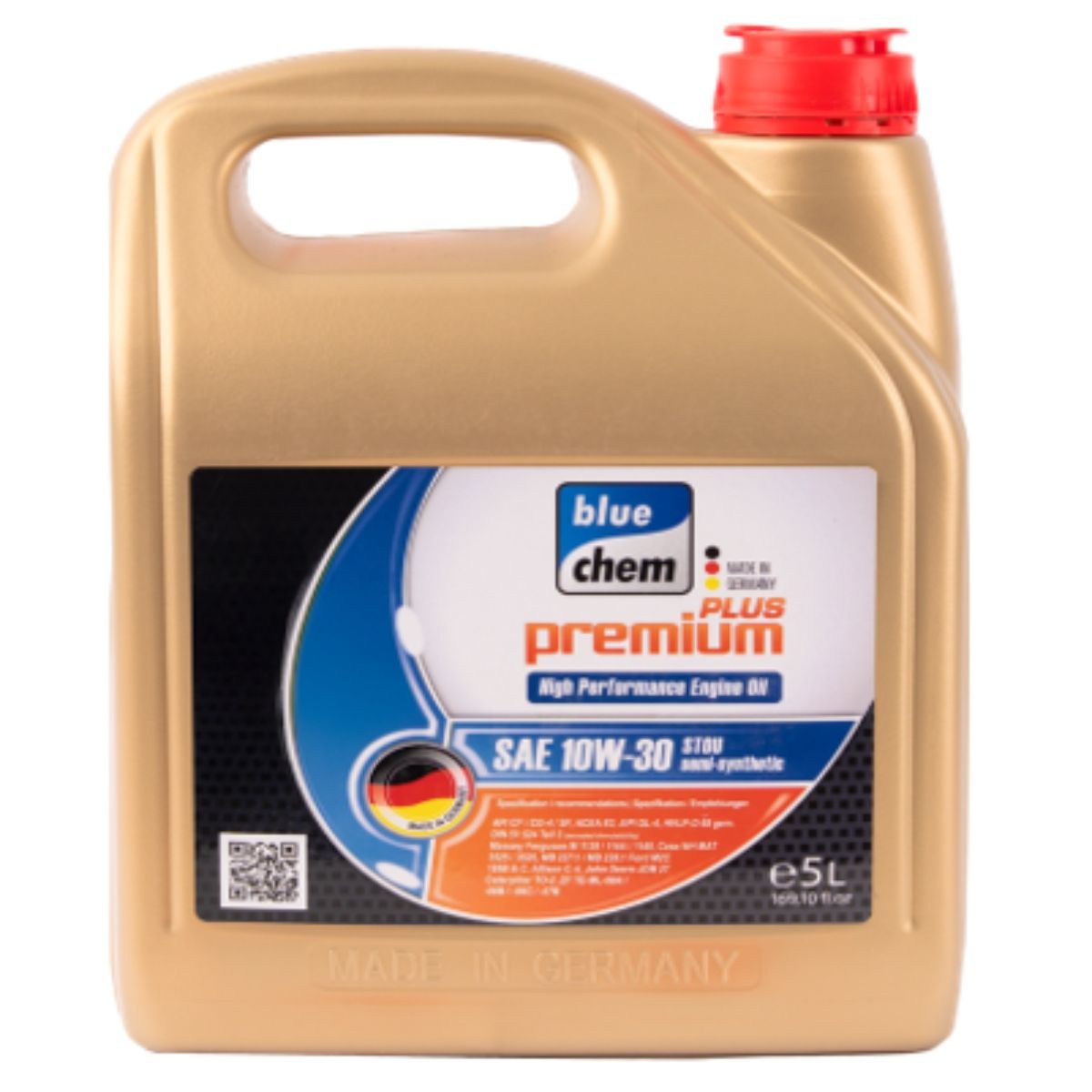 GENERICO - Aceite de motor sintético Bluechem 10W-30 de 5 litros