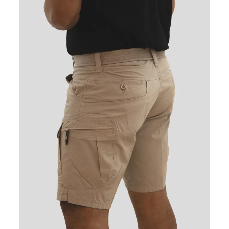 CH CASTRO SPORT - BERMUDA PAPER TOUCH CARGO MILITAR 100% ALGODÓN RÍGIDO HOMBRE