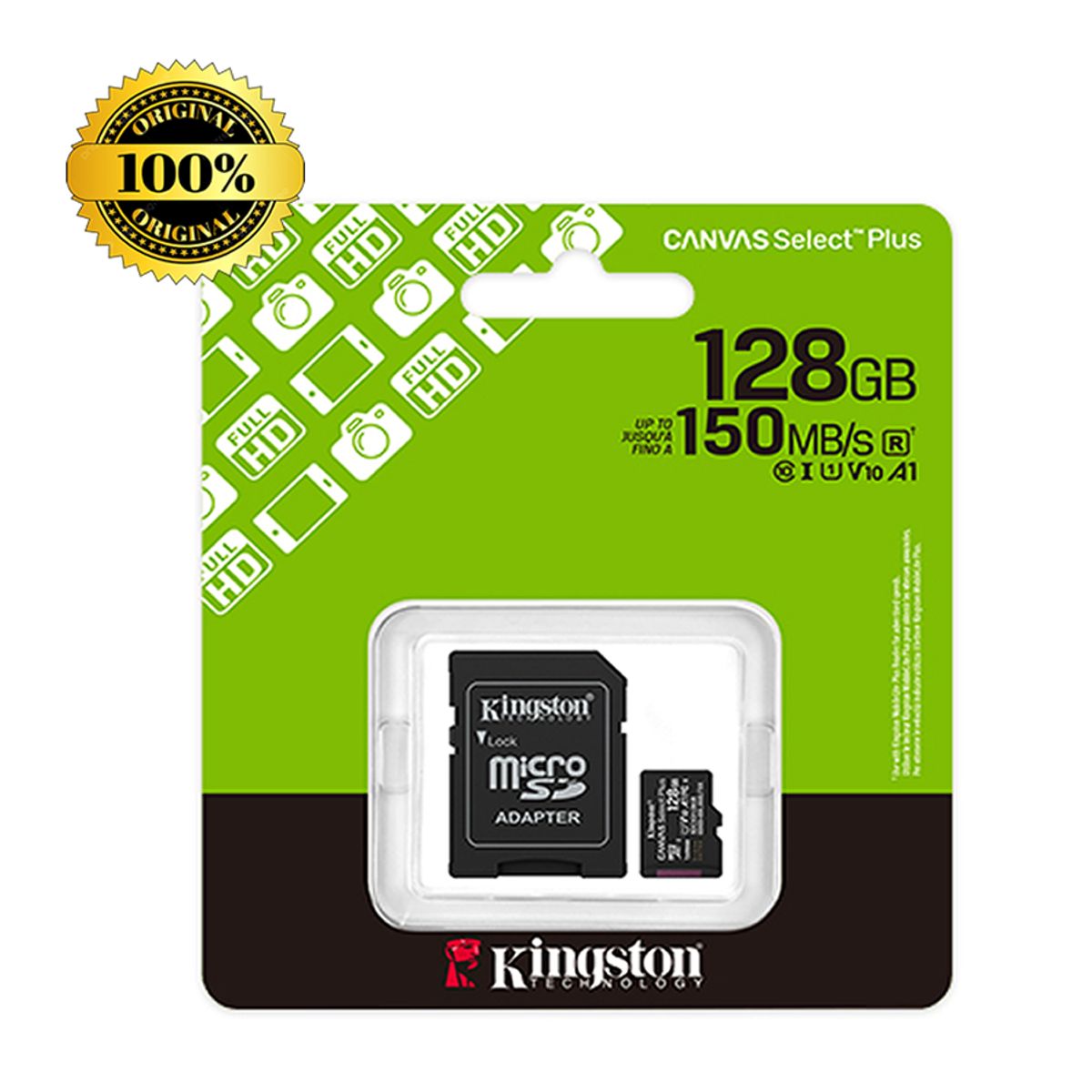 KINGSTON - Memoria micro sd 128gb kingston canva select plus Gen3 150MBs