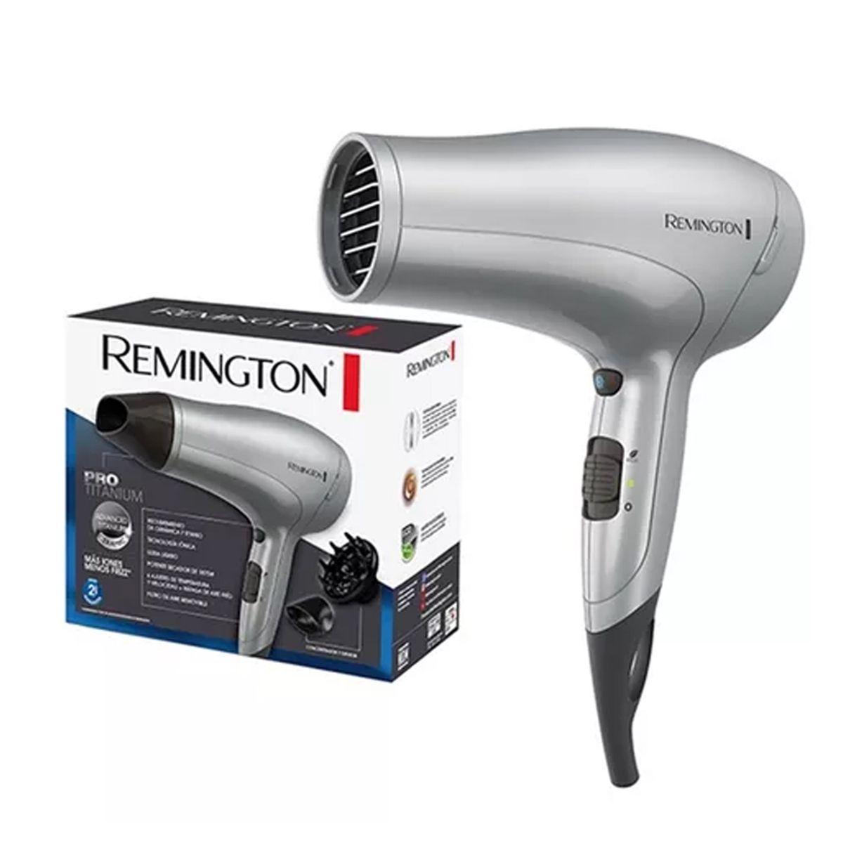REMINGTON - Secadora cabello profesional remington potente d3015 - GRIS