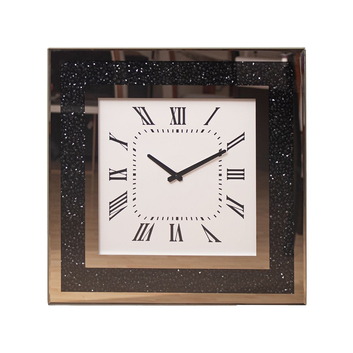 PANORAMA HOGAR - Reloj De Pared Cuadrado Con Marco Decorativo 508Cm