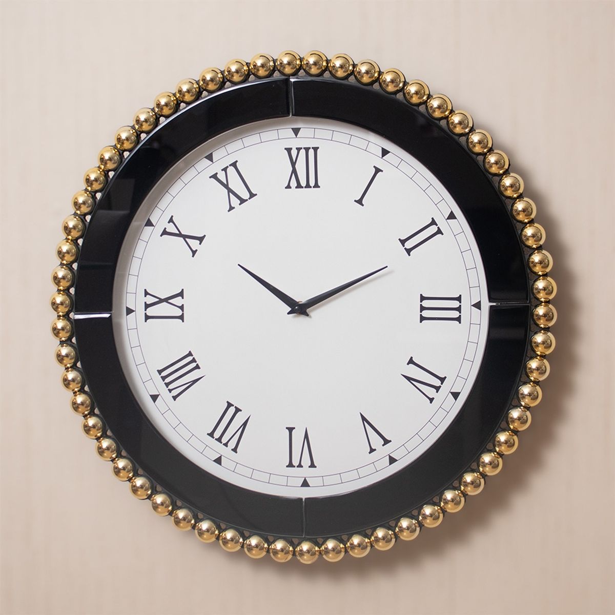 PANORAMA HOGAR - Reloj De Pared Redondo Con Marco Decorativo 50Cm