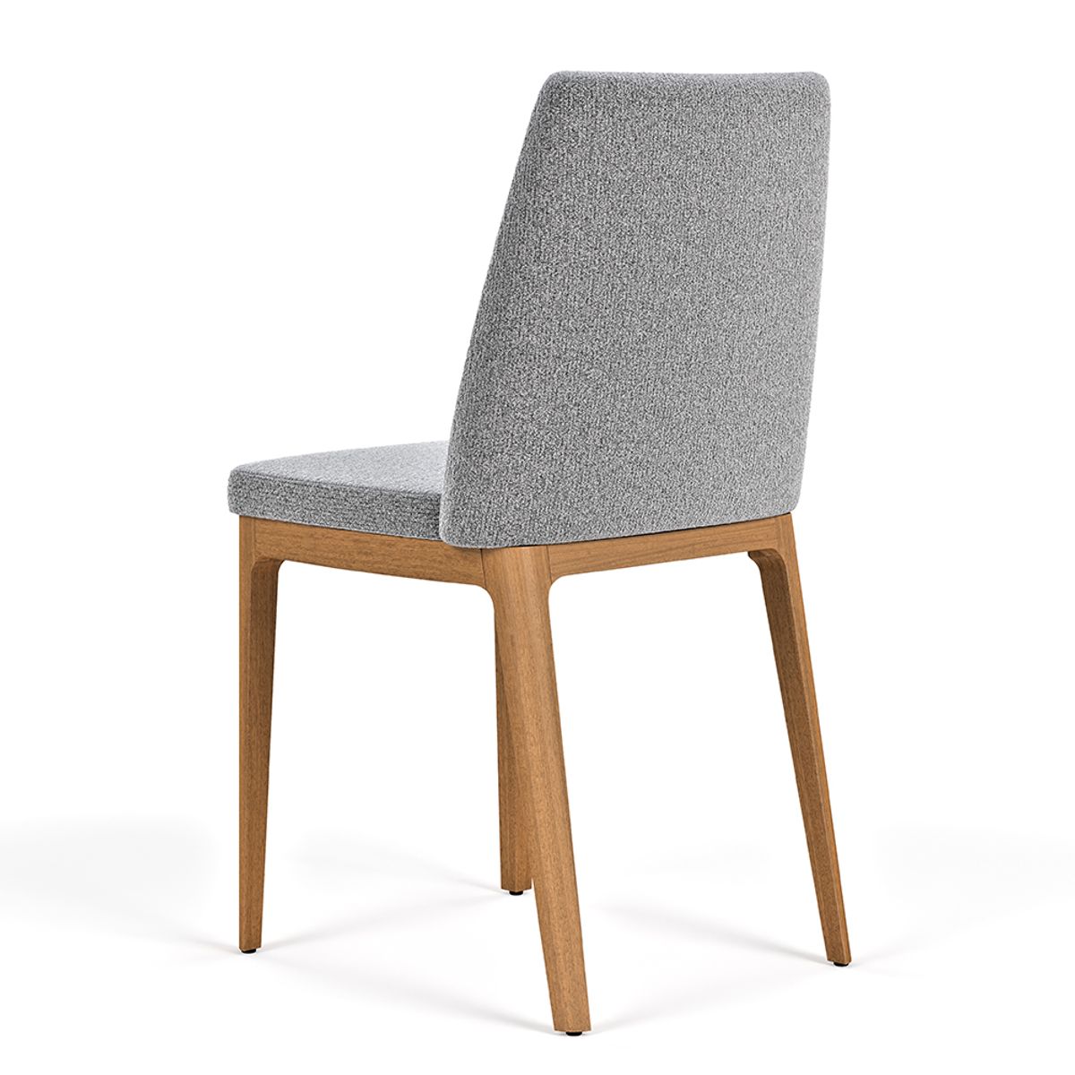 PAZART MUEBLES - PACK 2 SILLAS DE COMEDOR MADERA CITY BOUCLÉ GRIS CLARO