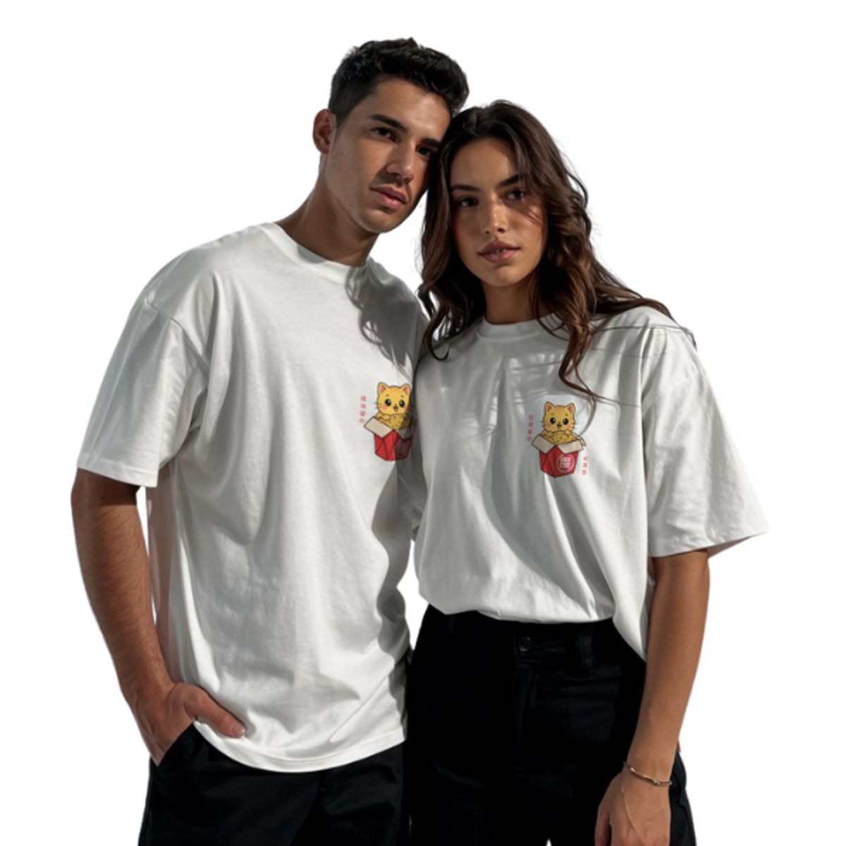 GENERICO - Polo Oversize Manga Corta Algodón Quiero Un Chifita