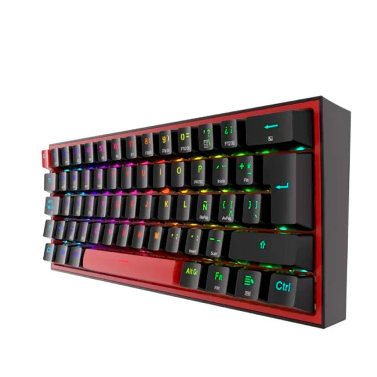 REDRAGON - Teclado Mecánico Gamer Redragon FIZZ PRO 60% RGB Wireless Negro