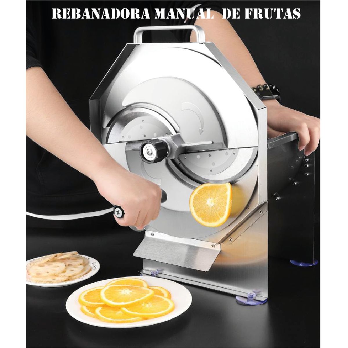 GENERICO - Cortadora Manual Rebanado de Frutas y Verdura