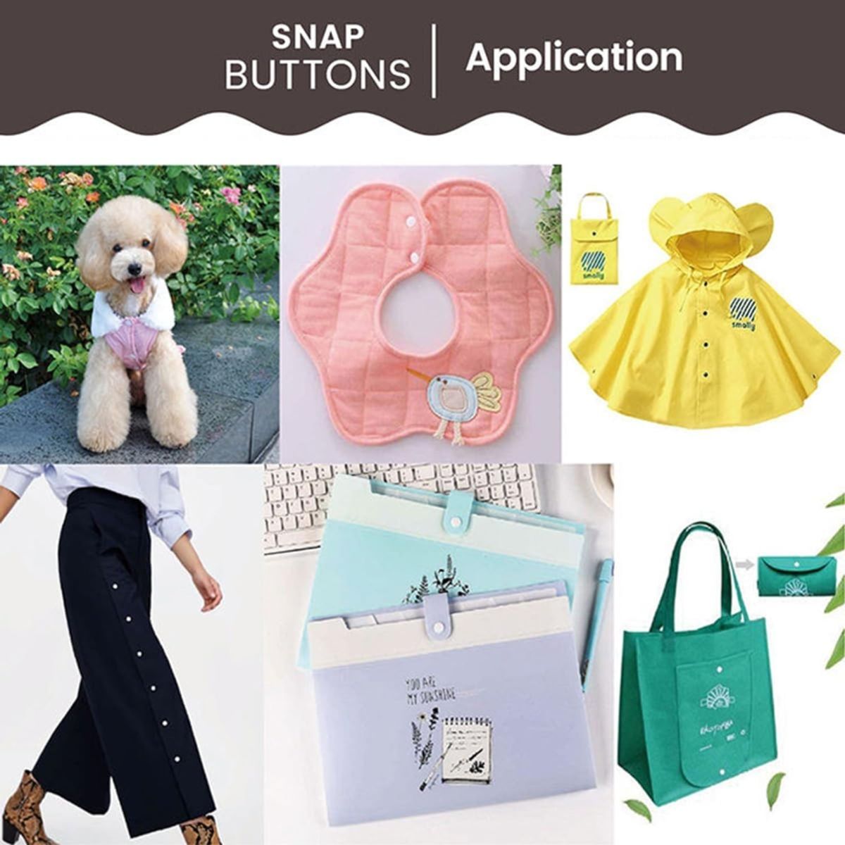 REACH - Set Maquina Remachadora Incluye 270 Botones Snap Rosado