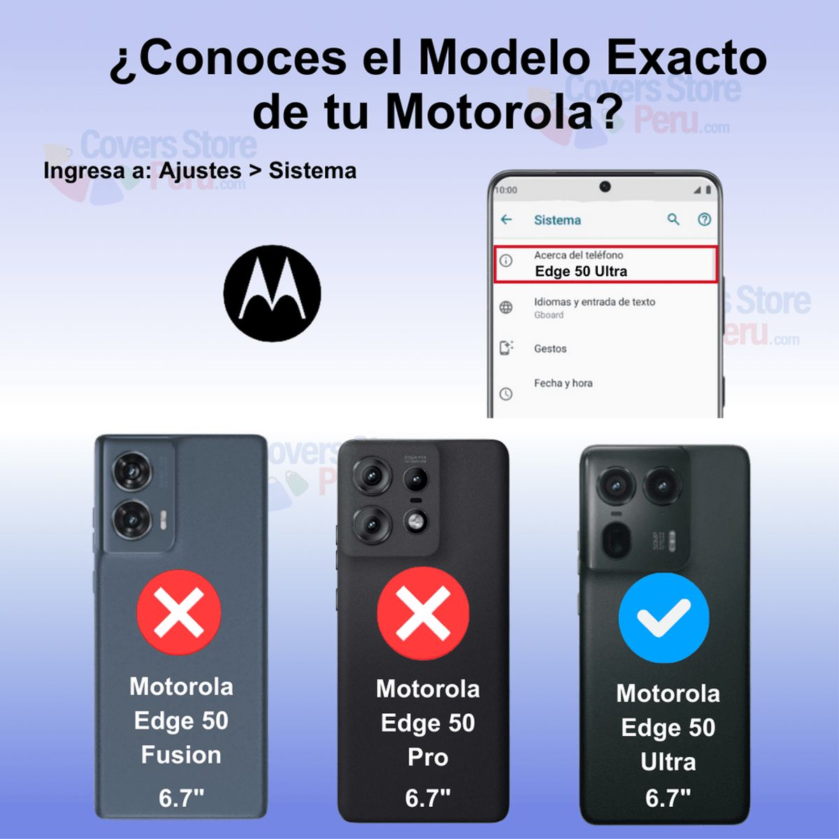 GENERICO - Funda for Motorola Edge 50 Ultra Holder Parante Ring Negro