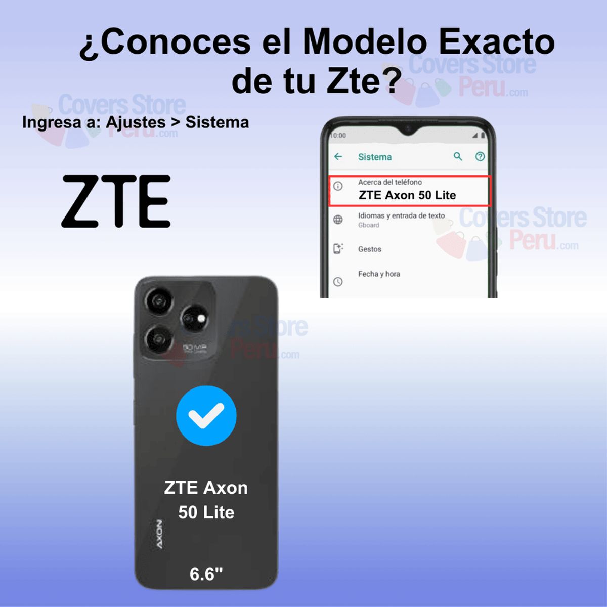 GENERICO - Funda para Zte Axon 50 Lite Holder Parante + Anillo Rojo